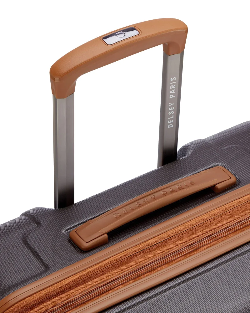 DELSEY Paris  Delsey Flanerie SE 66cm Check In trolley, Chocolate, 4 spinner wheels, polycarbonate hard shell, expandable, TSA lock, dual handle, spacious interior, 5-year warranty  | Best Price UAE